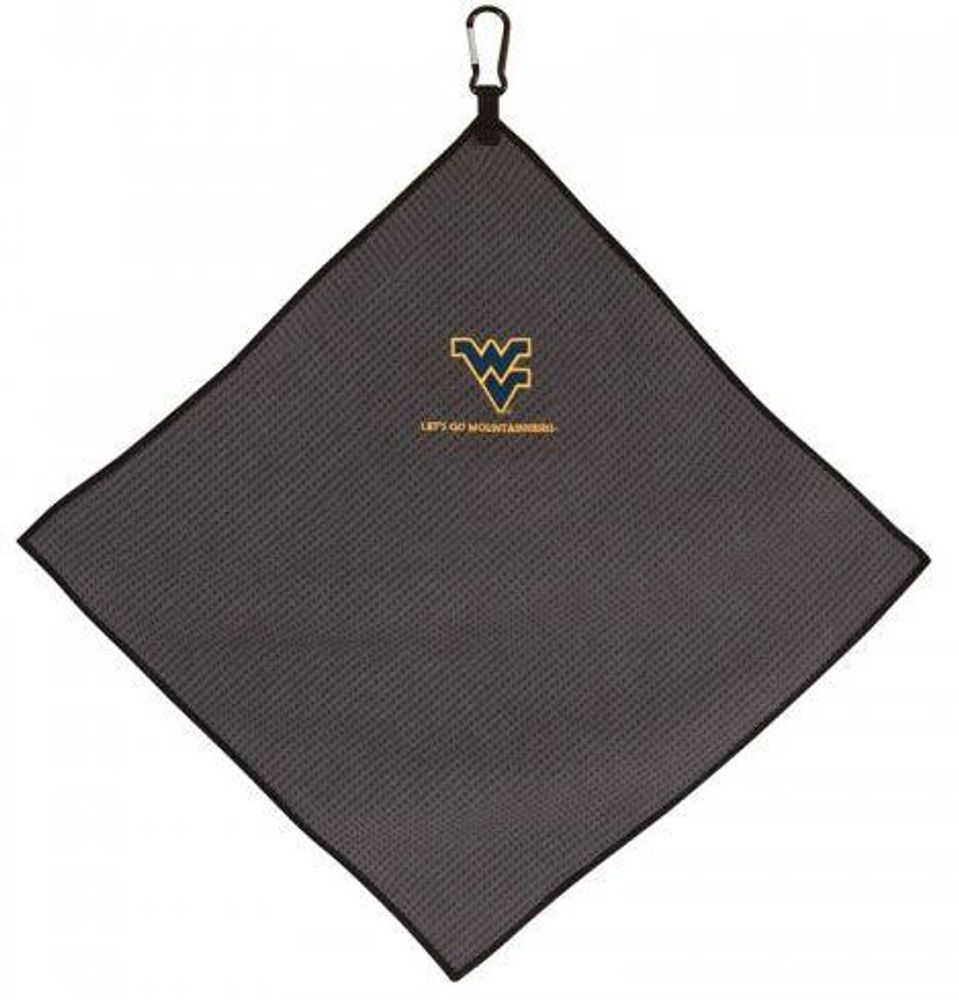  Wv - West Virginia Microfiber Golf Towel (15  X 15 )- Alumni Hall