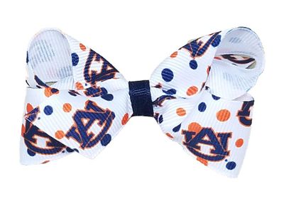  War Eagle- Auburn Mini Print Grosgrain Bow- Alumni Hall