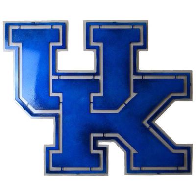  Ky - Kentucky Block Uk Logo 3d Metal Art - 21  X 17 - Alumni Hall