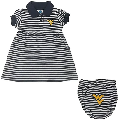 West Virginia Infant Stripe Dress W/ Bloomer