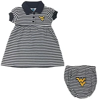 West Virginia Infant Stripe Dress W/ Bloomer