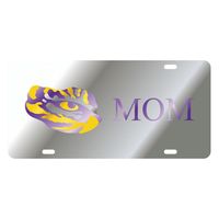  Lsu License Plate Silver Mom