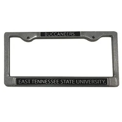  Bucs | Etsu Buccaneers Pewter License Plate Frame | Alumni Hall