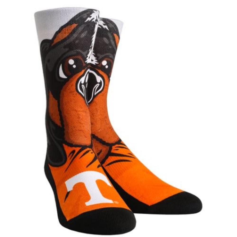 Vols- Tennessee Rock ' Em Mascot Series Crew Socks- Alumni Hall