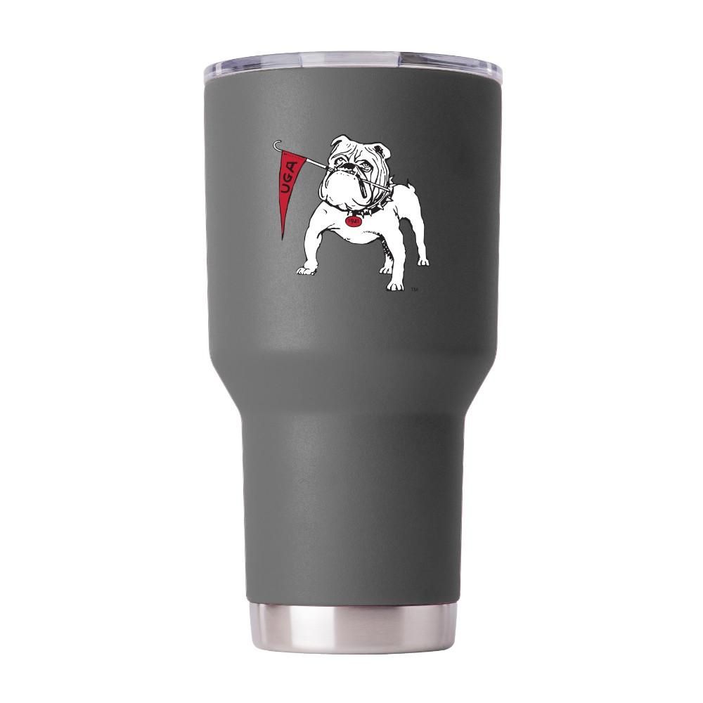 Georgia Gametime Sidekick 30oz Bulldog with Flag Vault Tumbler With Lid