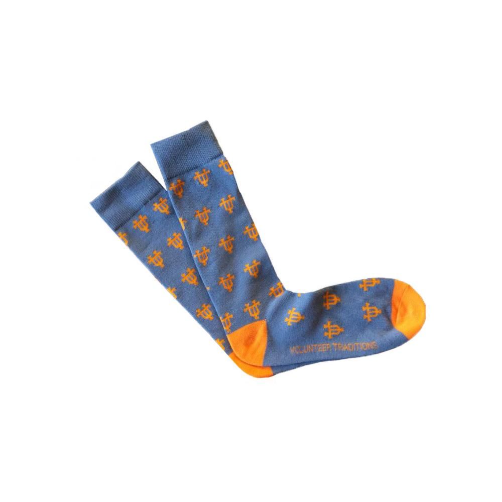  Tn - Tennessee Volunteer Traditions Grey Interlock Ut Socks - Alumni Hall