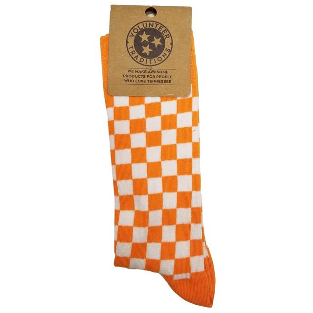 Tennessee Volunteer Traditions Navy Interlock UT Socks - Navy/Org