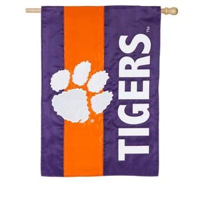  Tigers - Clemson Tigers Striped House Flag - Alumni Hall