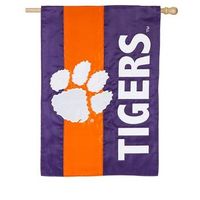 Tigers - Clemson Tigers Striped House Flag - Alumni Hall
