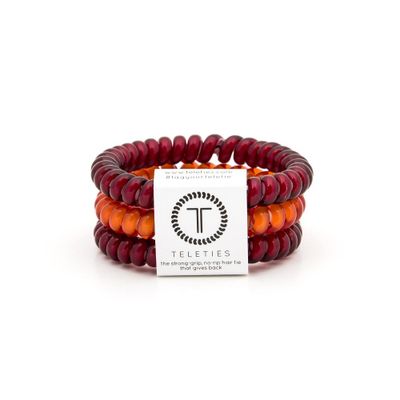 Maroon and Orange Small Teleties