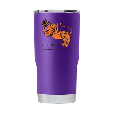 Clemson Gametime Sidekick 20oz Gentleman Tiger Vault Tumbler With Lid