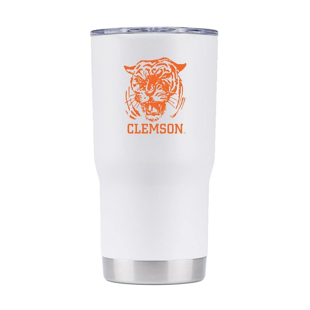 Clemson Gametime Sidekick 20 Oz Snarling Tiger Vault Tumbler With Lid