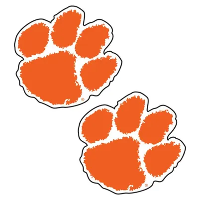  Tigers - Clemson Paw 2  Reflective Decal (2 Pack)- Alumni Hall