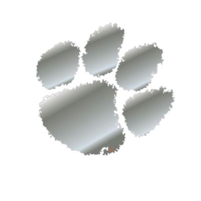  Tigers - Clemson 3  Mirror Paw Logo Decal - Alumni Hall