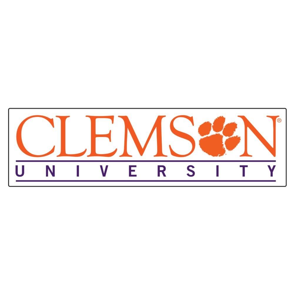  Tigers - Clemson 12  Clemson University Strip Decal - Alumni Hall