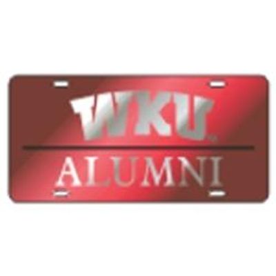  Western Kentucky License Plate Red Alumni
