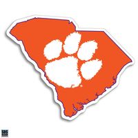  Tigers - Clemson Paw And State 6  Magnet - Alumni Hall