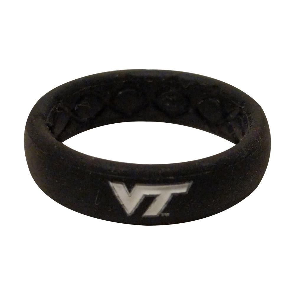 Vt | Virginia Tech Groove Ring (Thin) Alumni Hall