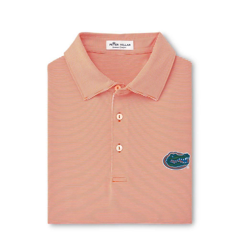 Florida Men's Peter Millar Jubilee Stripe Jersey Polo