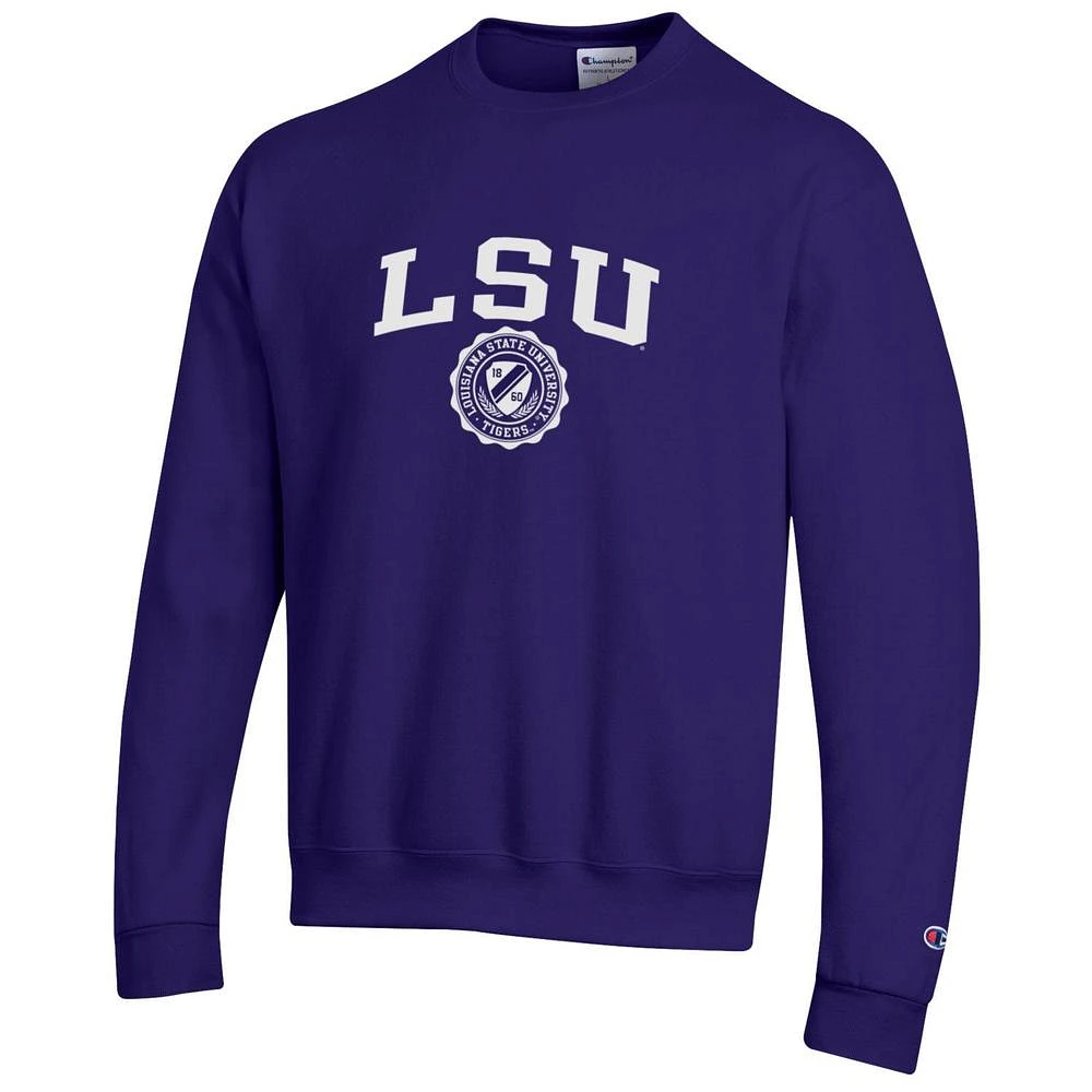 LSU Champion College Seal Crew Sweatshirt