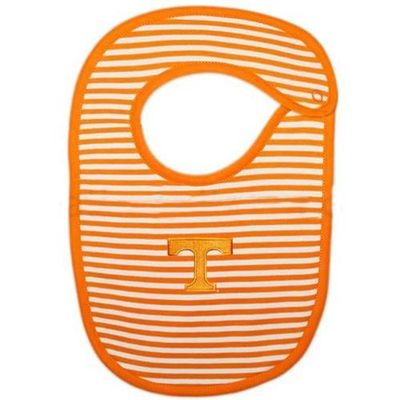  Tennessee Infant Striped Bib (Orange/White)