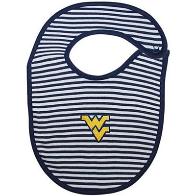 West Virginia Infant Striped Bib