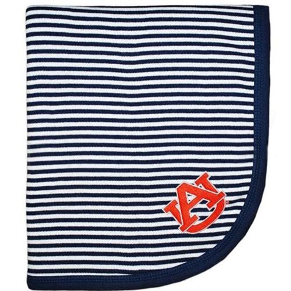  Auburn Infant Striped Knit Blanket (Navy/White)