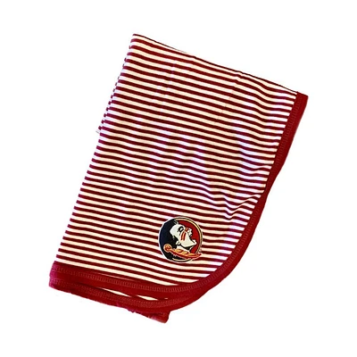 Florida State Striped Knit Baby Blanket