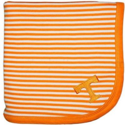 Tennessee Infant Striped Knit Blanket (Orange/White)