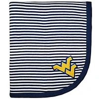 West Virginia Striped Knit Baby Blanket