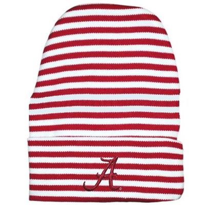  Alabama Infant Striped Knit Cap (Crimson/White)