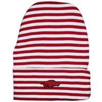  Arkansas Striped Knit Cap (Cardinal/White)