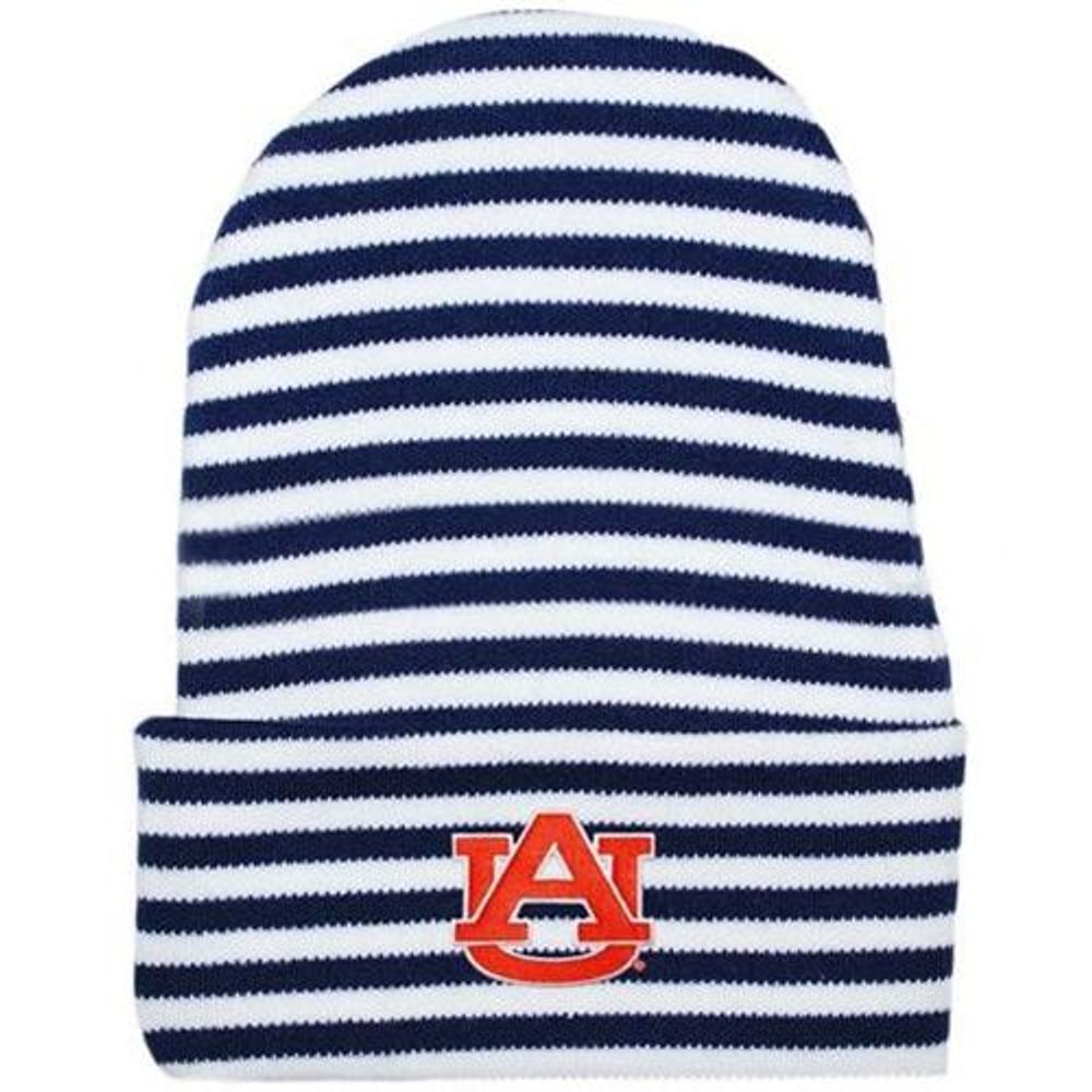 Auburn Infant Striped Knit Cap