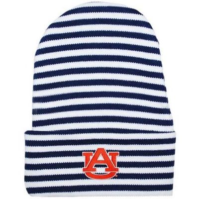 Auburn Infant Striped Knit Cap