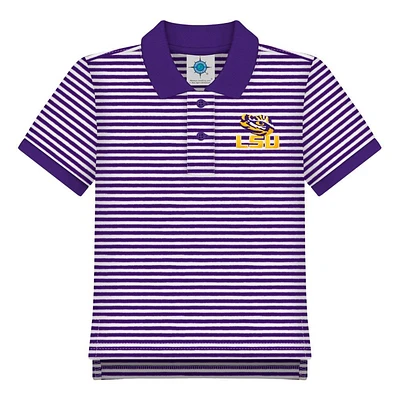 LSU Toddler Striped Polo