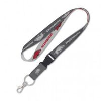  Razorbacks | Arkansas Wincraft Charcoal Lanyard With Detachable Buckle | Alumni Hall