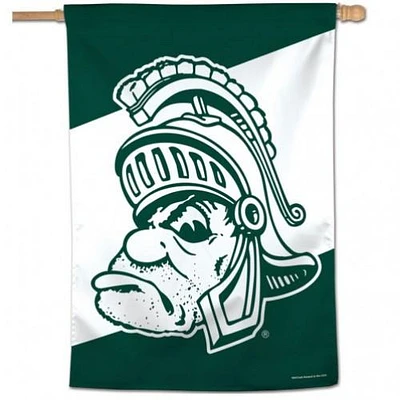Michigan State Wincraft Vault Spartan Vertical House Flag