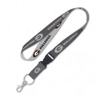 Georgia Wincraft Charcoal Lanyard With Detachable Buckle