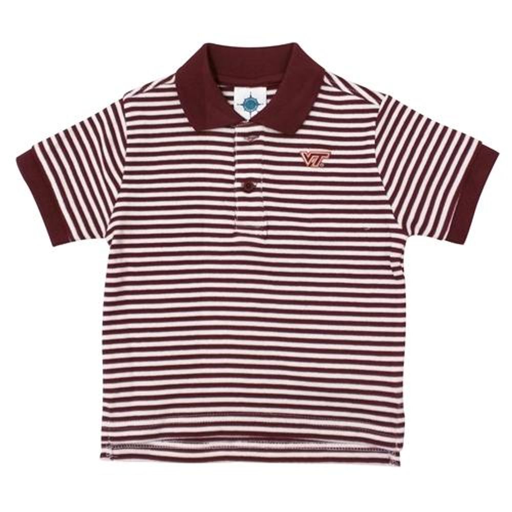 Virginia Tech Toddler Striped Polo