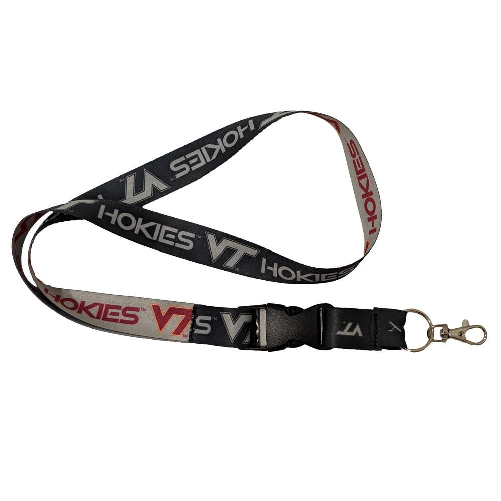 Virginia Tech Charcoal Lanyard