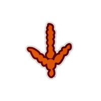  Vt | Virginia Tech 2 Inch Hokie Track Vinyl Decal | Alumni Hall