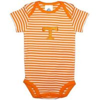 Tennessee Infant Striped Body Suit (Orange/White)