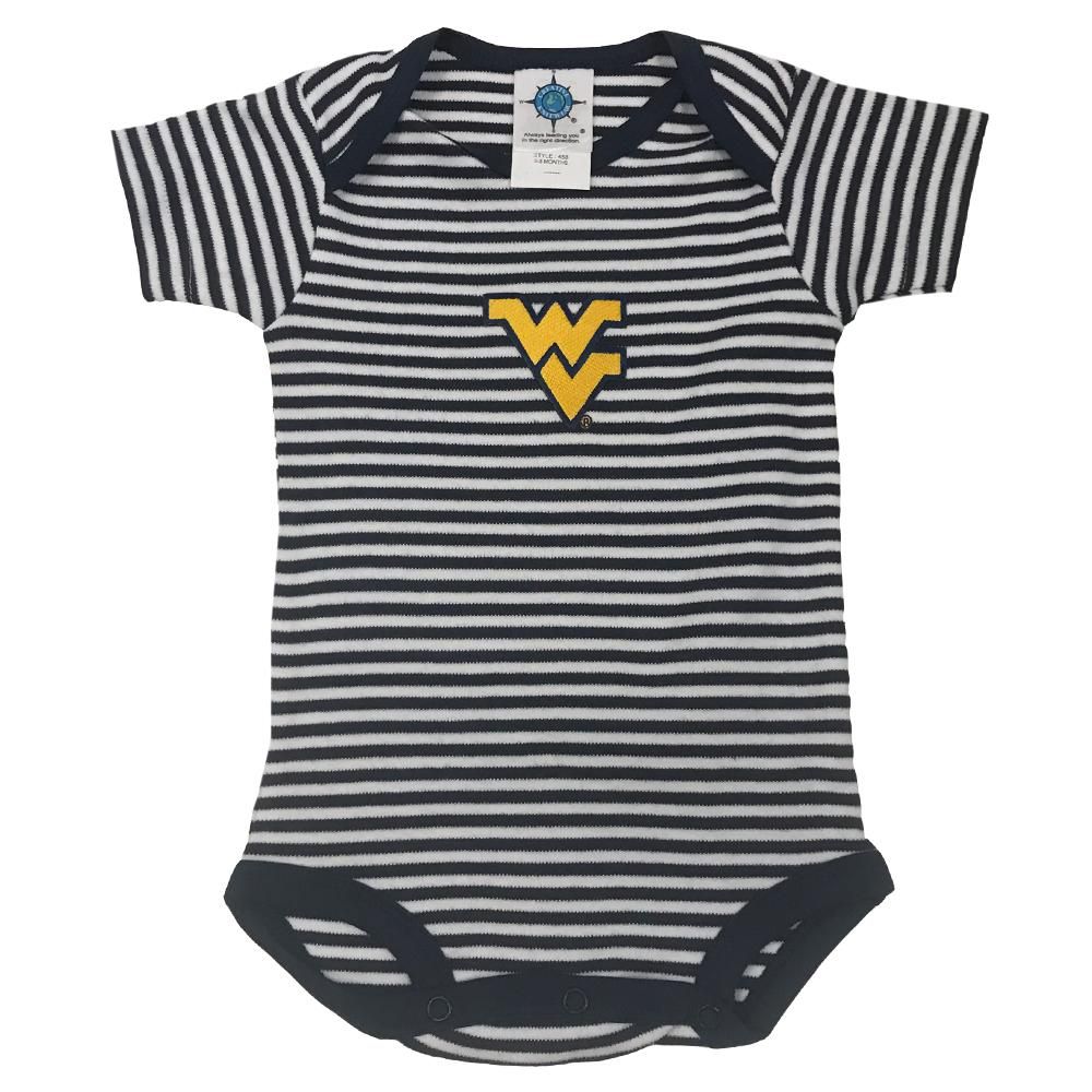 West Virginia Infant Striped Bodysuit