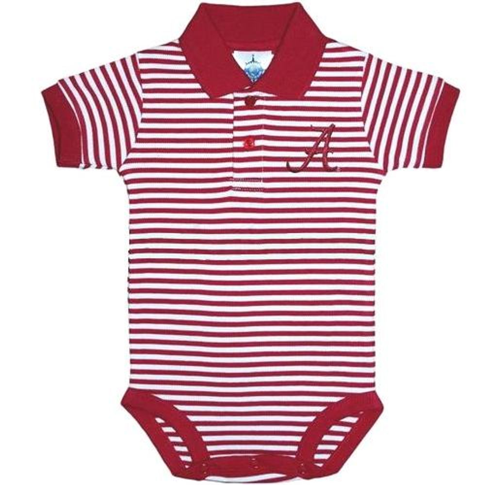 Alabama Infant Striped Polo Bodysuit