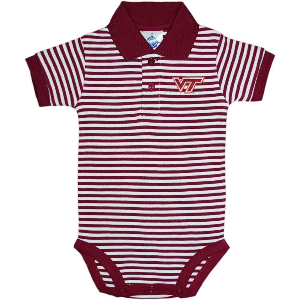 Virginia Tech Striped Polo Bodysuit