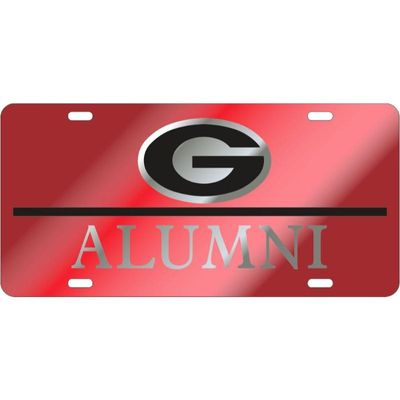  Bulldogs | Georgia Red And Silver Power G Logo Alumni License Plate | Alumni Hall