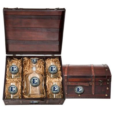 ETSU Heritage Pewter Decanter Chest Set