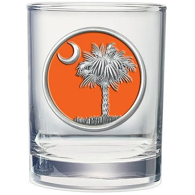 Palmetto Heritage Pewter 14 Oz Double Old Fashioned Rocks Glass