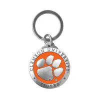  Tigers | Clemson Heritage Pewter Key Chain (Orange Emblem) | Alumni Hall