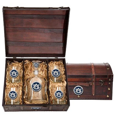 Auburn Heritage Pewter Capitol Decanter Chest Set
